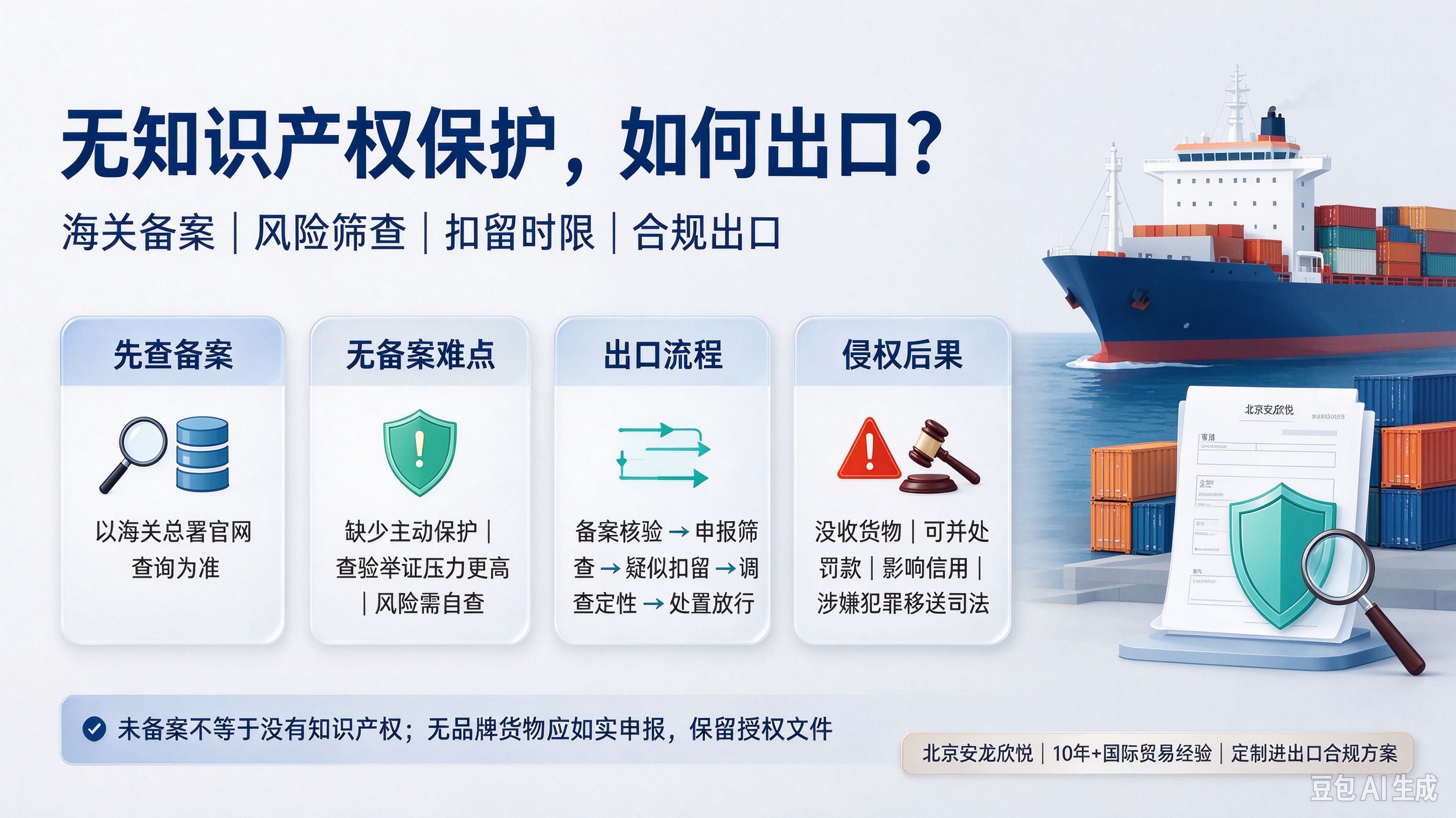 无知识产权保护，如何出口？